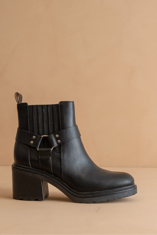 The Jayden Moto Bootie - Black