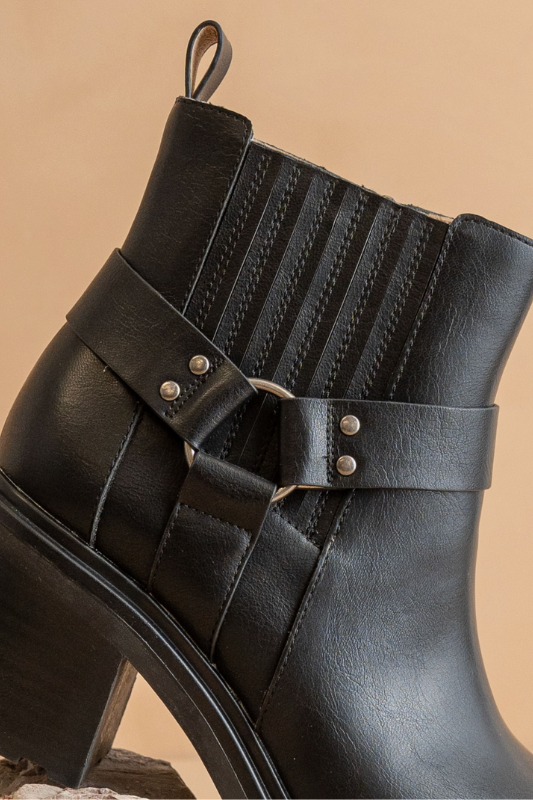 The Jayden Moto Bootie - Black