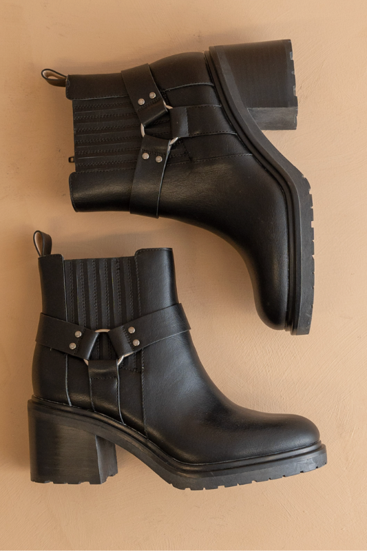 The Jayden Moto Bootie - Black