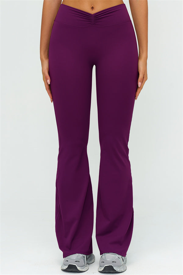 The Lushness Y-Back Sports Bra Flared Leggings 2-Piece Set