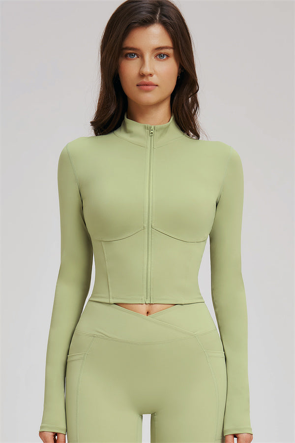 The Sizzle Zip Jacket Flared Leggings 2-Piece Set