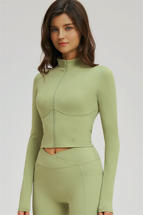 The Sizzle Zip Jacket Flared Leggings 2-Piece Set