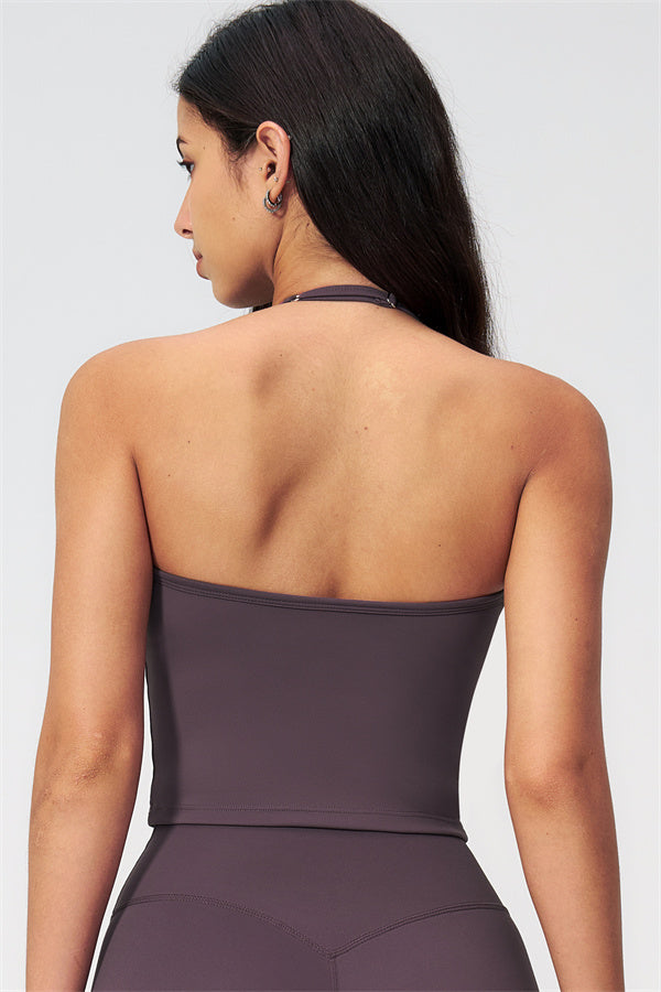 The Twirl Halter Tank Top Capri Leggings 2-Piece Set
