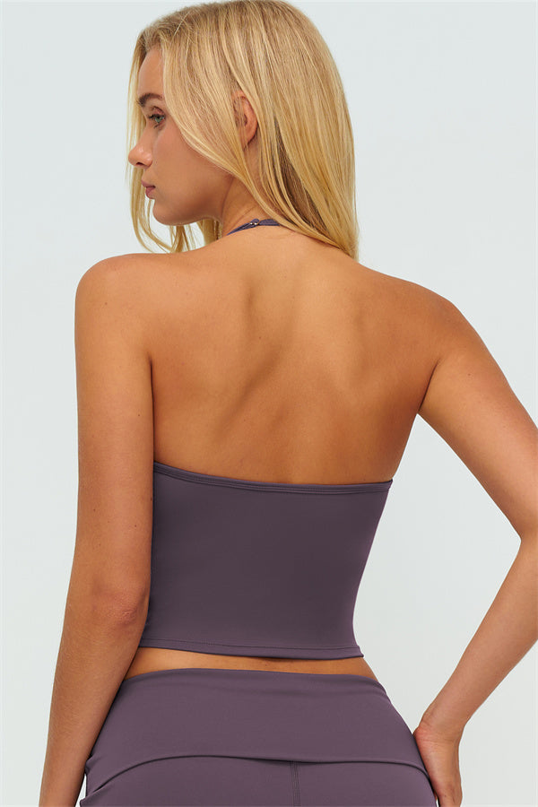 The Twirl Halter Tank Top New Straight Leg Pants 2-Piece Set