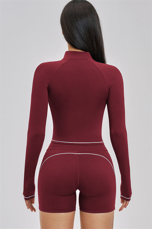 The Unbound Jacket Sports Bra Shorts 3-Piece Set
