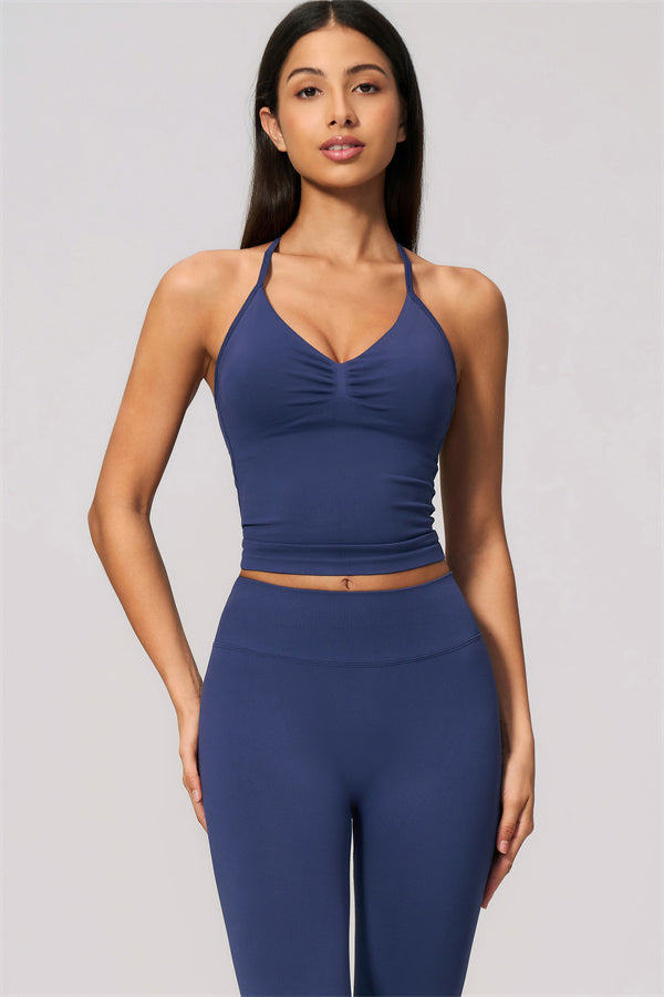 The Velvetine Tank Top Flared Leggings 2-Piece Set