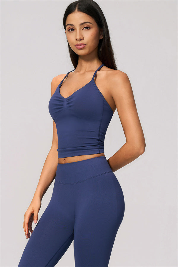 The Velvetine Tank Top Flared Leggings 2-Piece Set