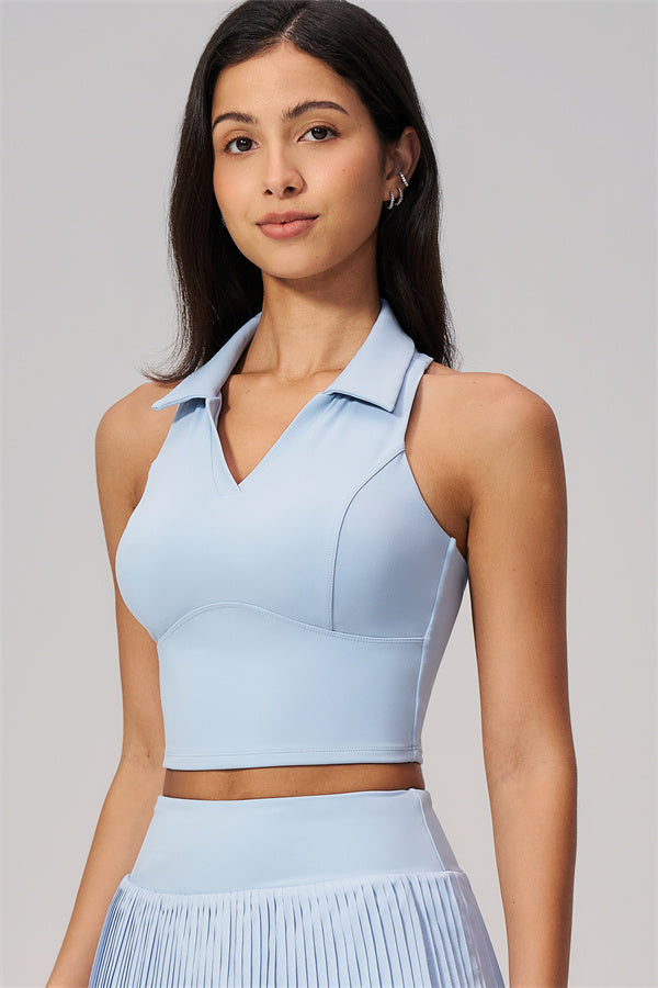 The Ziv Polo Crop Top Tennis Dress 2-Piece Set