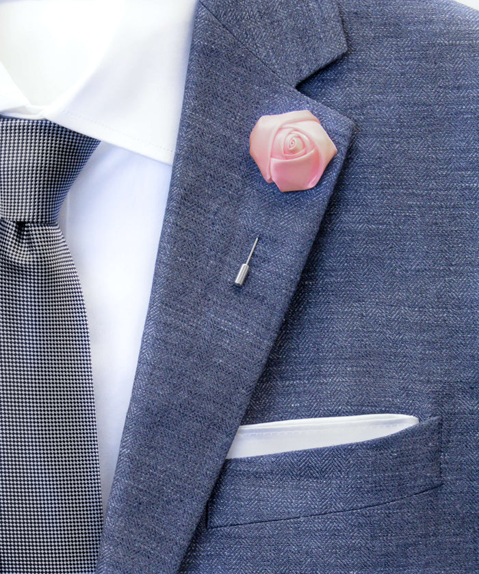Tickle Them Pink Flower Lapel Pin