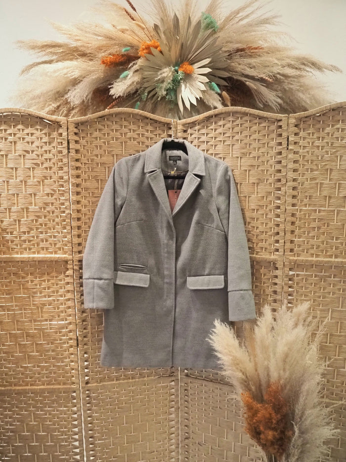 Topshop Grey Wool Coat 8