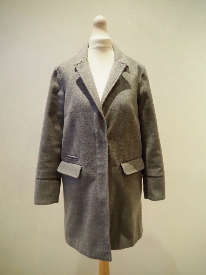 Topshop Grey Wool Coat 8