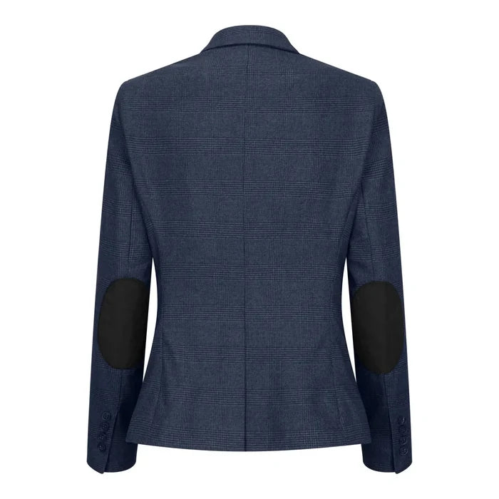 TPW52 - Women's Navy 3 Piece Prince Of Wales Check Suit
