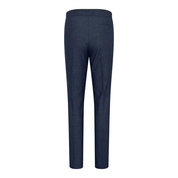 TPW52 - Women's Navy 3 Piece Prince Of Wales Check Suit
