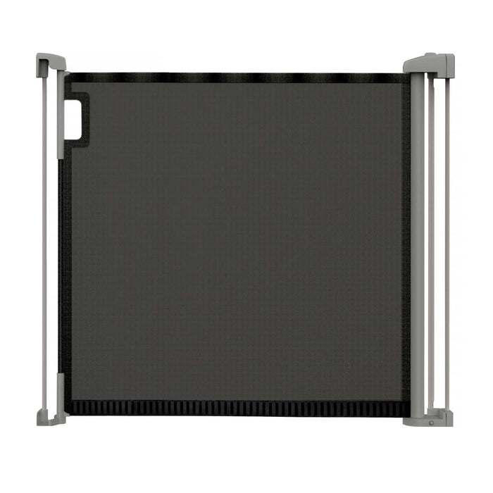 Tuck Away Retractable extra wide safety gate installed in doorway