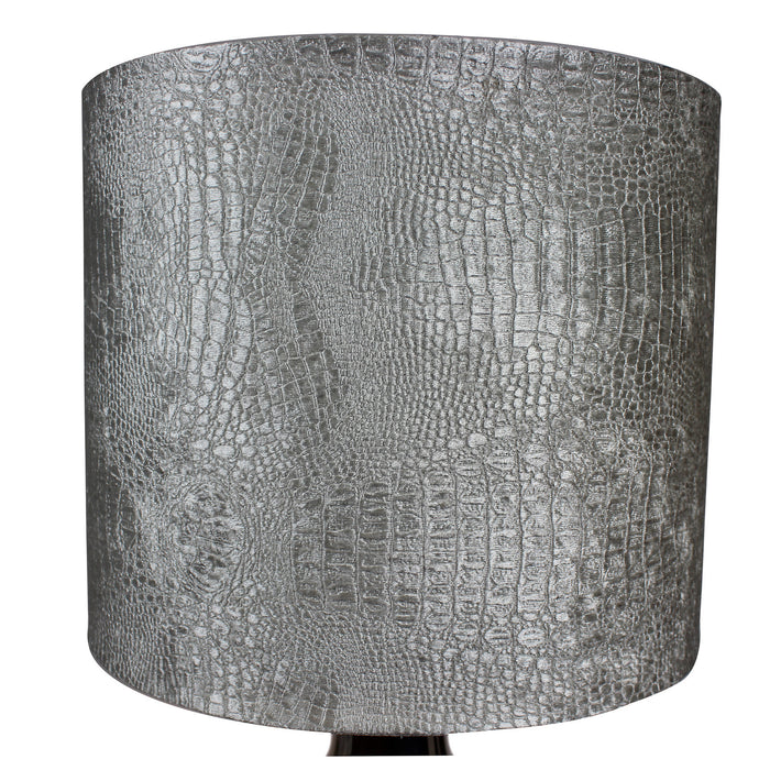 Urban Designs Chelsea 26-Inch Turtle Shell Design Nickel Table Lamp