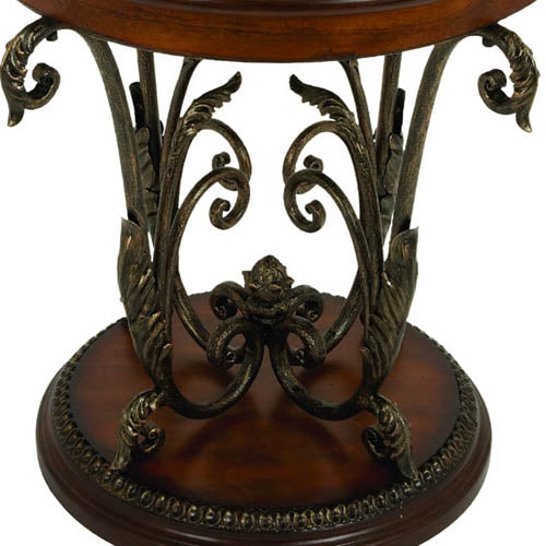 Urban Designs Designer Round Clock Coffee & End Table