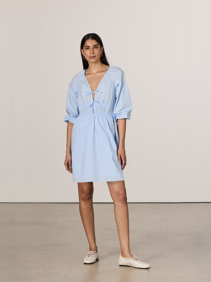 V-Neck Mini Dress