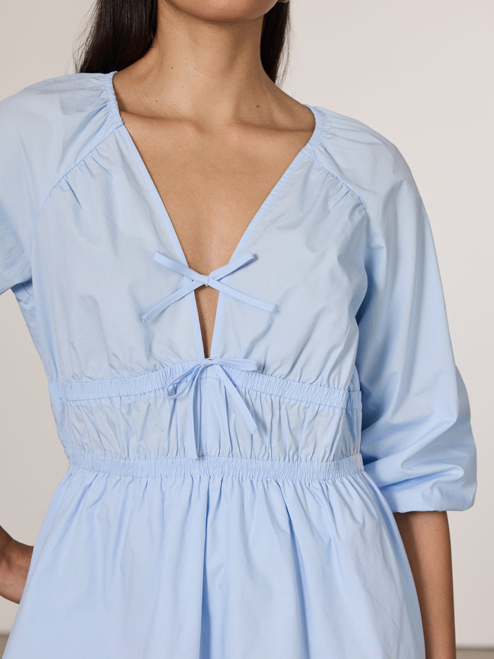 V-Neck Mini Dress