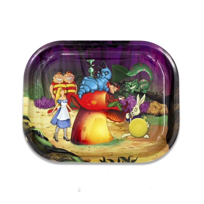 metal rolling tray alice mushroom v syndicate small
