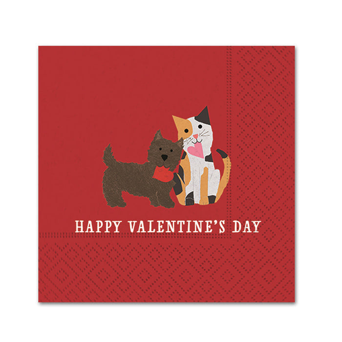 Valentine Pals Paper Beverage Napkins
