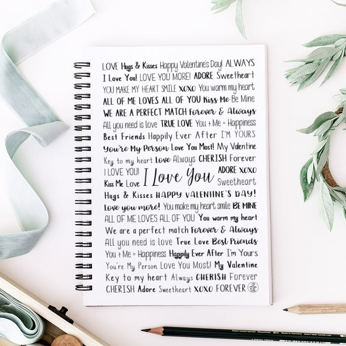 Valentine's Day Spiral Notebook