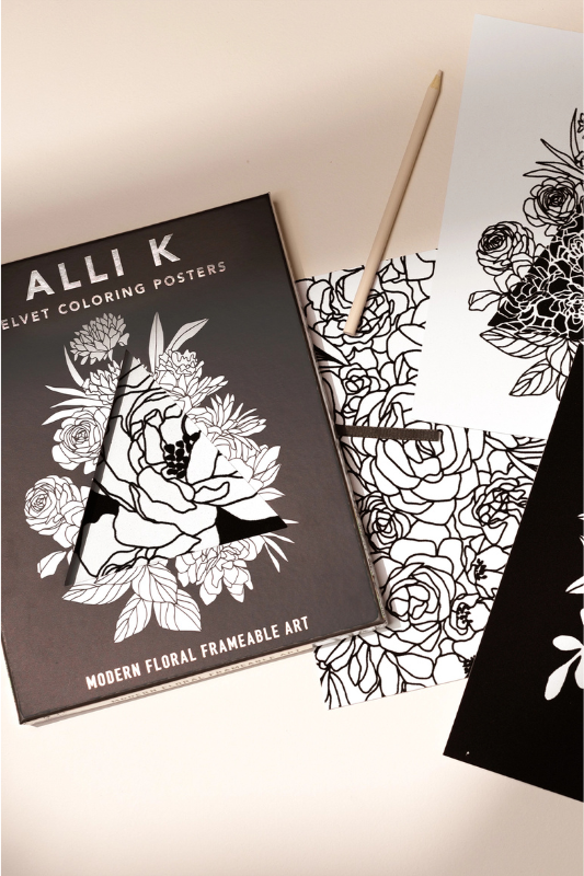 Velvet Coloring Posters: Valentine Edition