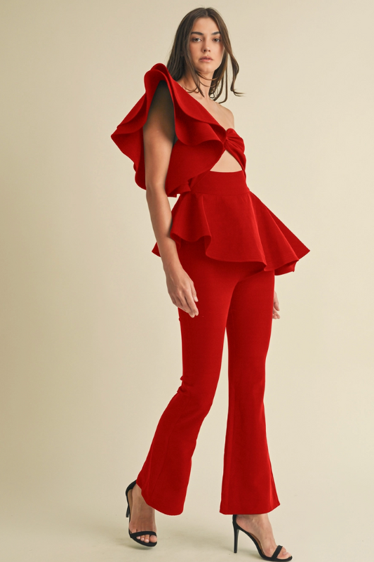 Veronica Peplum Jumpsuit<br>***LAST ONE***