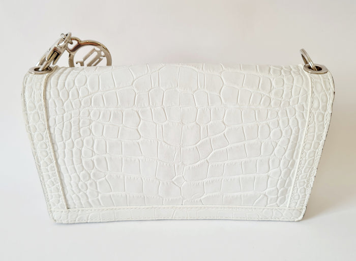 Versace White stud leather mini Bag
