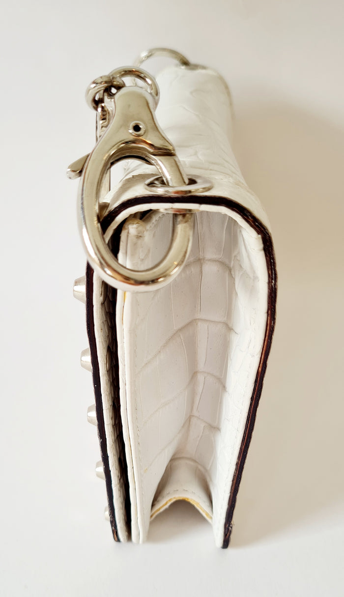 Versace White stud leather mini Bag
