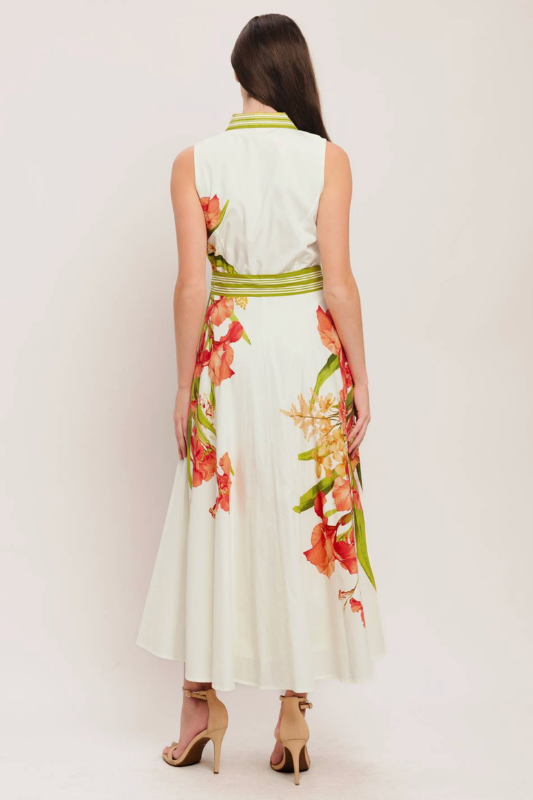 Victoria Printed Midi Dress