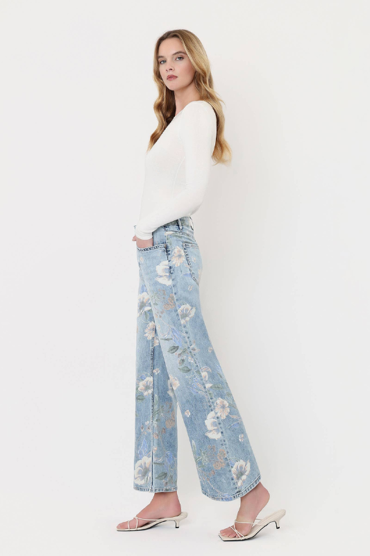Vintage Flora Denim