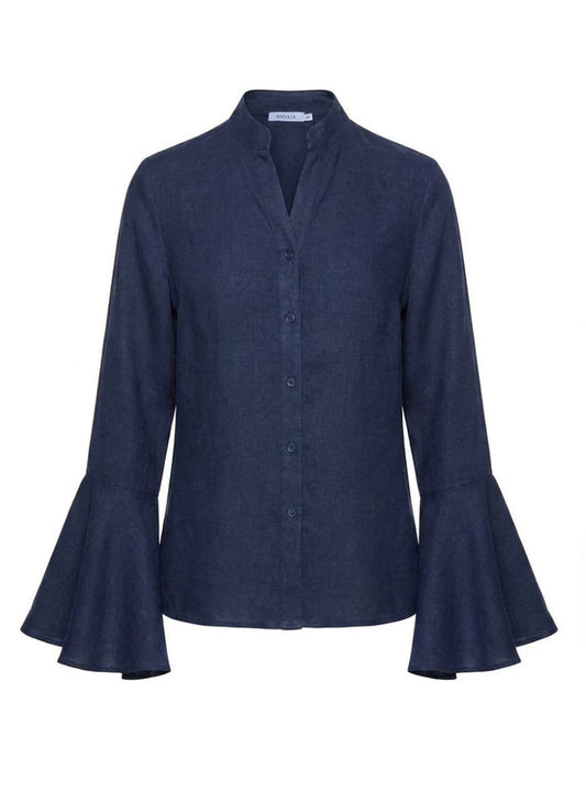 Shirts Apoella Virginia Frill Shirt Denim Apoella