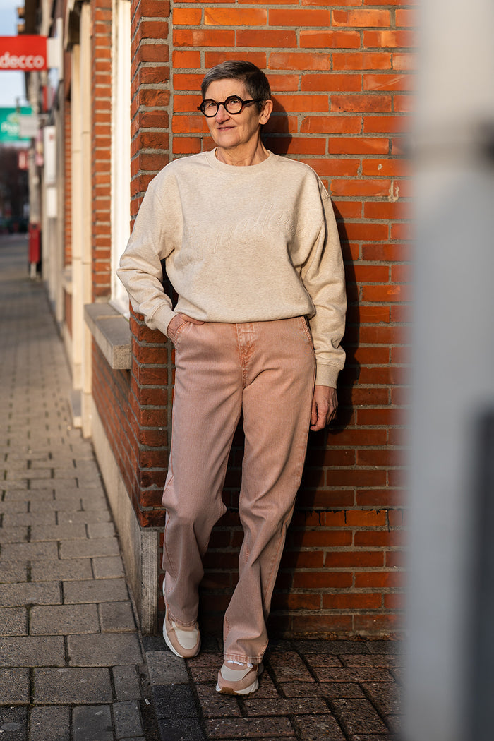 Visti broek oud roze