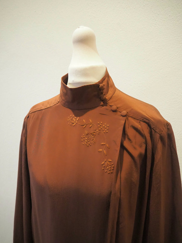 Wallis Brown Silk Kimono 12