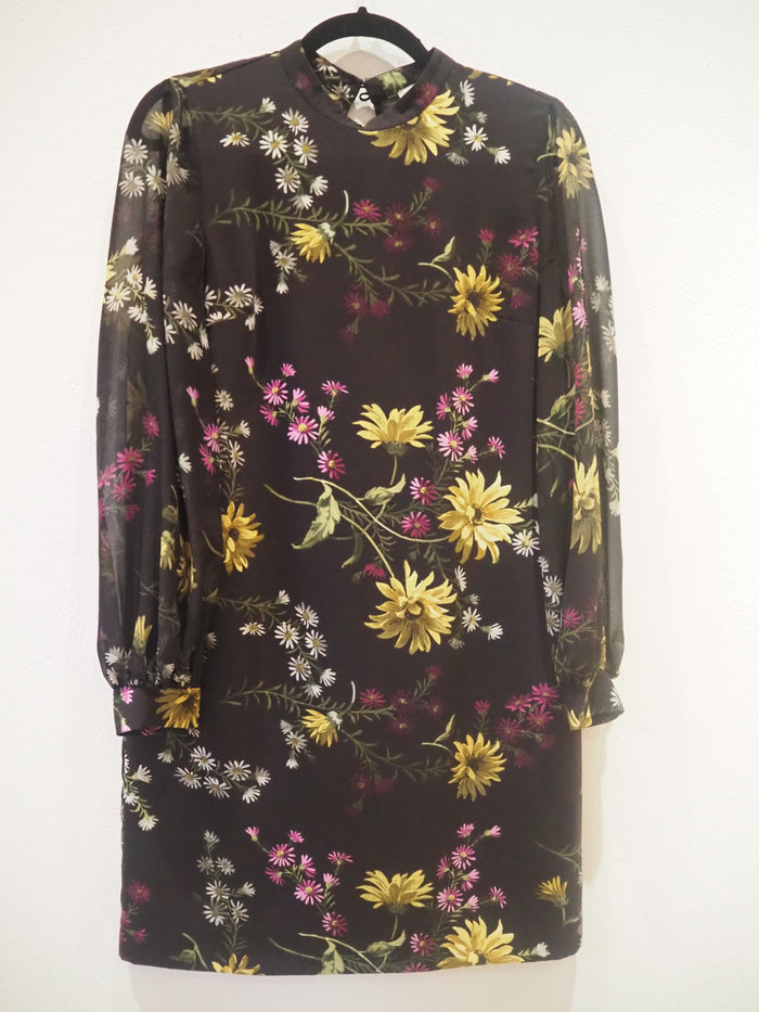 Warehouse Dress Black/Yellow Flower 8 (summer)