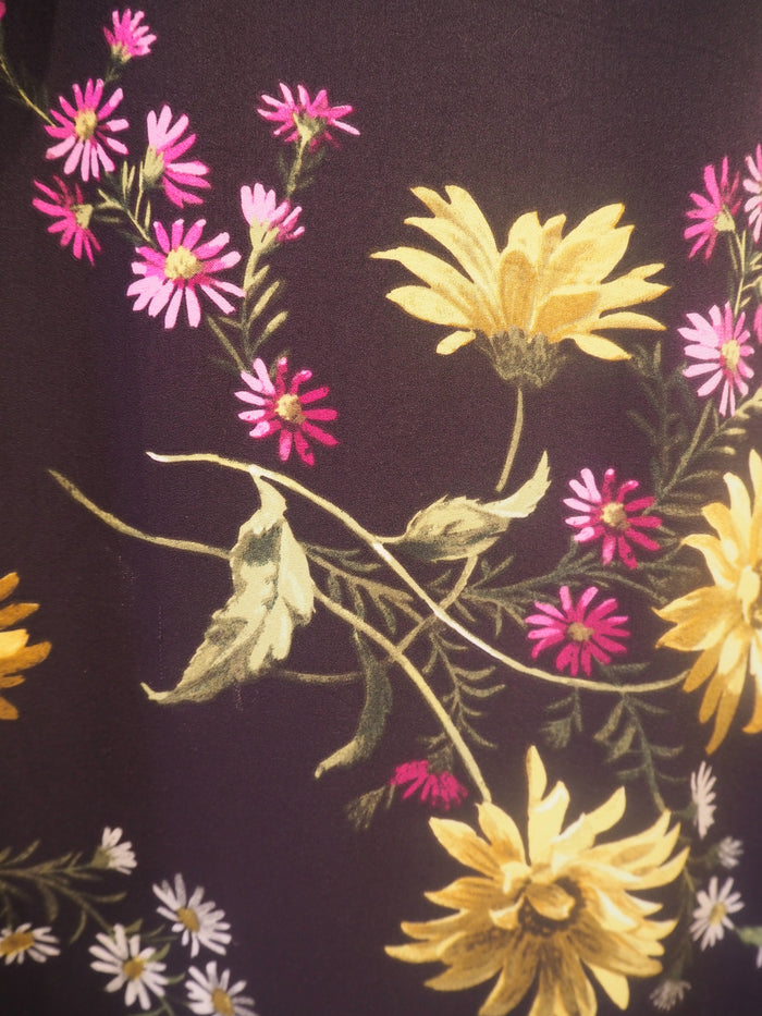 Warehouse Dress Black/Yellow Flower 8 (summer)