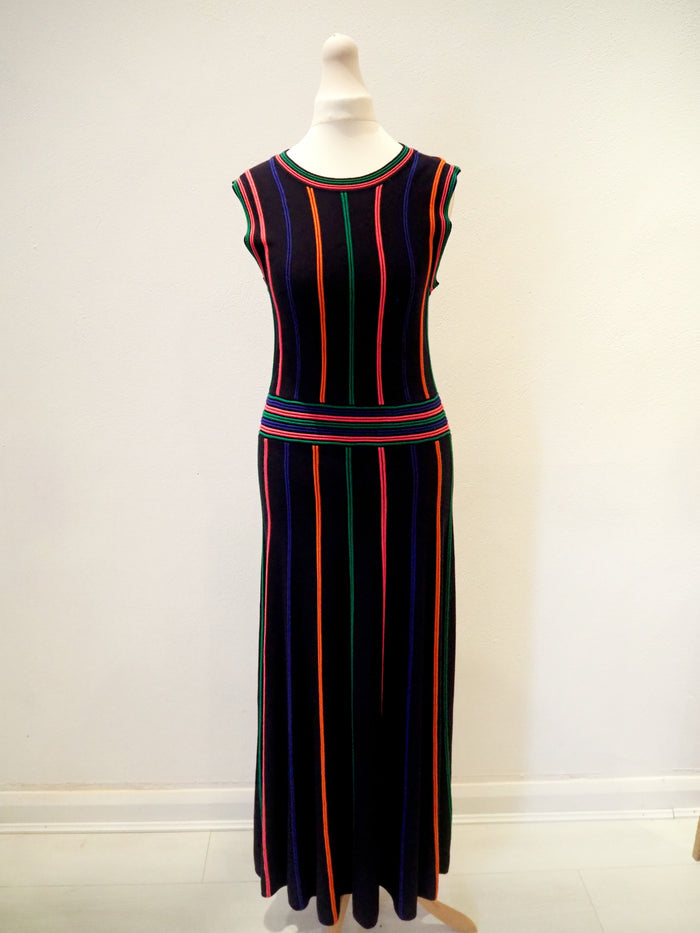 Warehouse Multi Stripe Knit Dress 12 New RRP £79