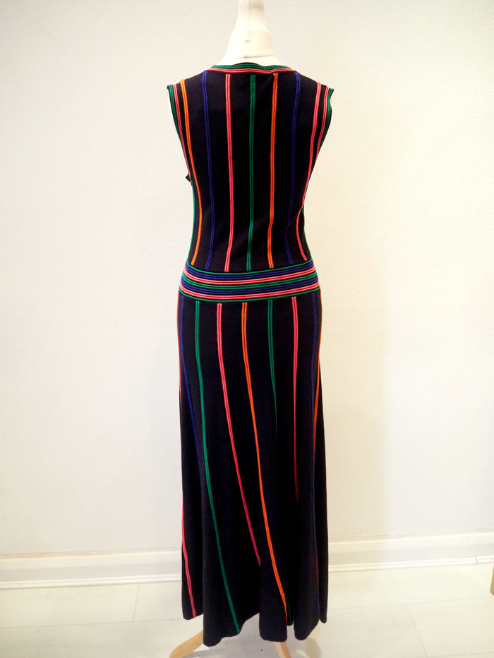 Warehouse Multi Stripe Knit Dress 12 New RRP £79