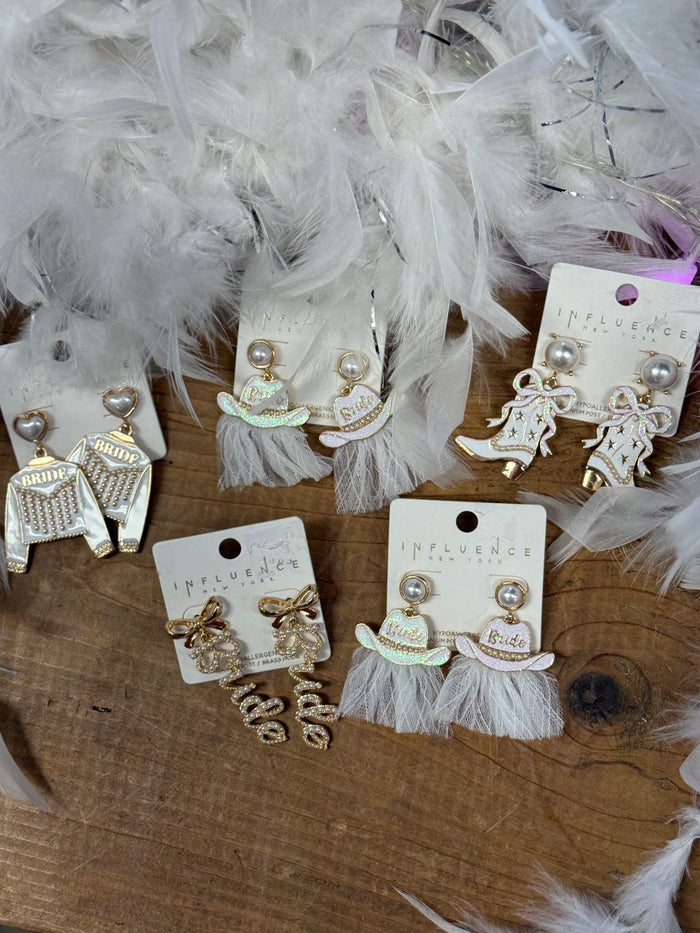Western Bride Glam Earrings