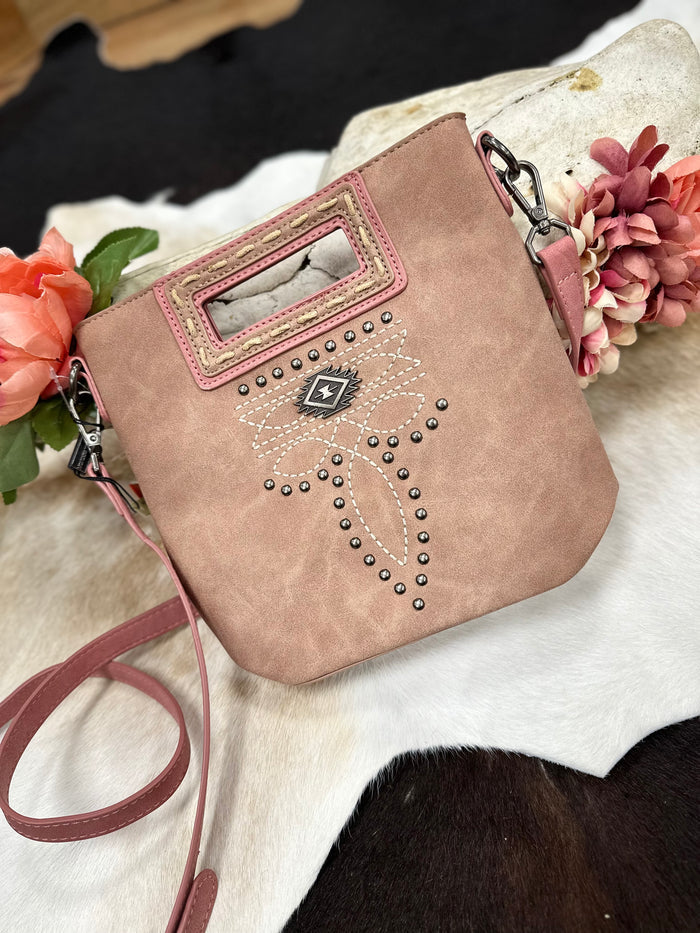 Western Stitch Cutout Crossbody
