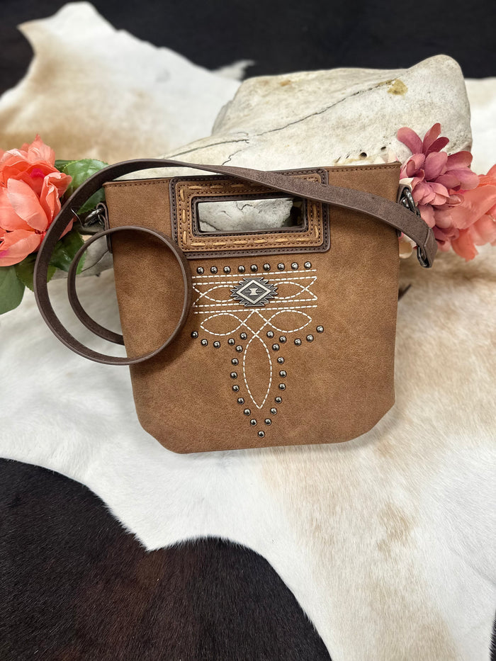 Western Stitch Cutout Crossbody