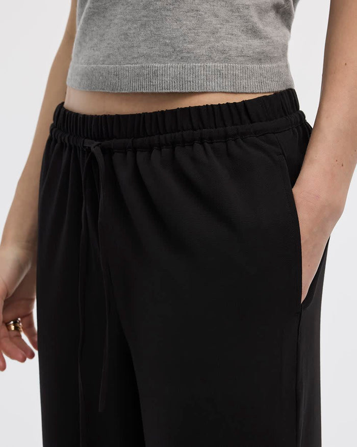 Wide-Leg High-Rise Pull-On Pant - The Timeless