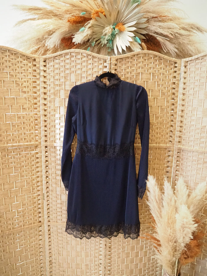 Wolf & Whistle Black/Navy Dress Size 10