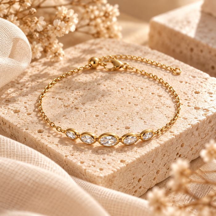 Wolff Jewelry - Braza armbånd - 18 karat guldbelagt