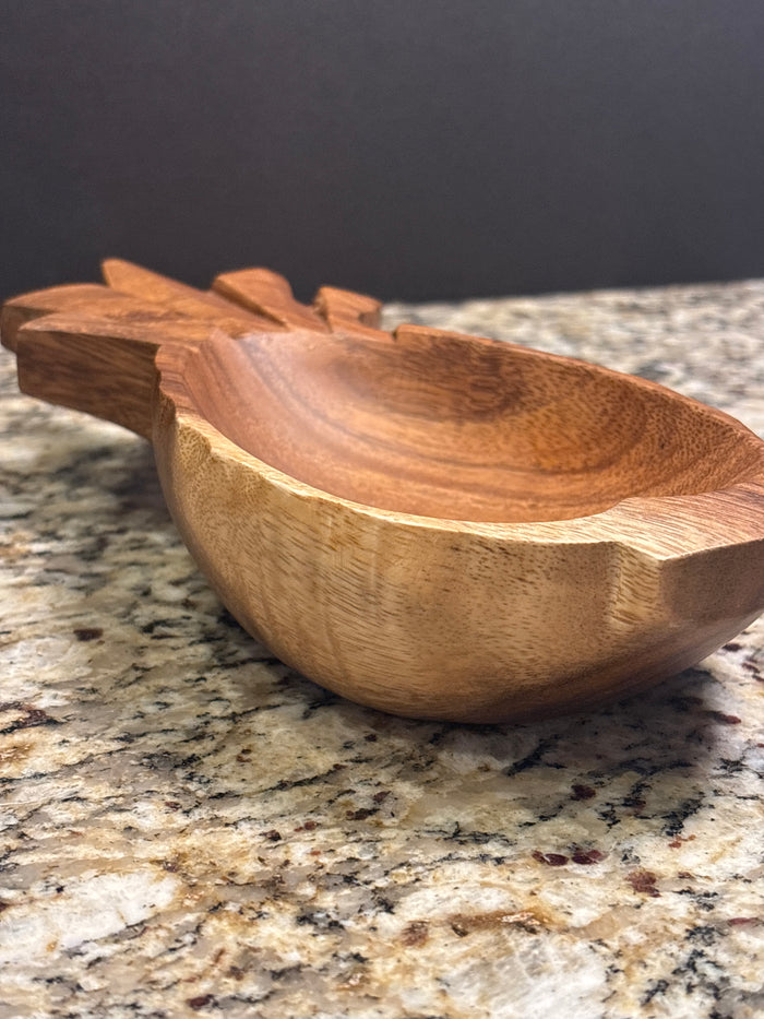 Wood Pineapple Bowl