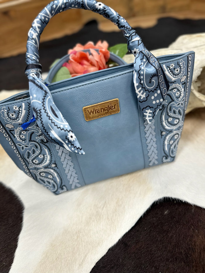 Wrangler Bandana Braided Satchel