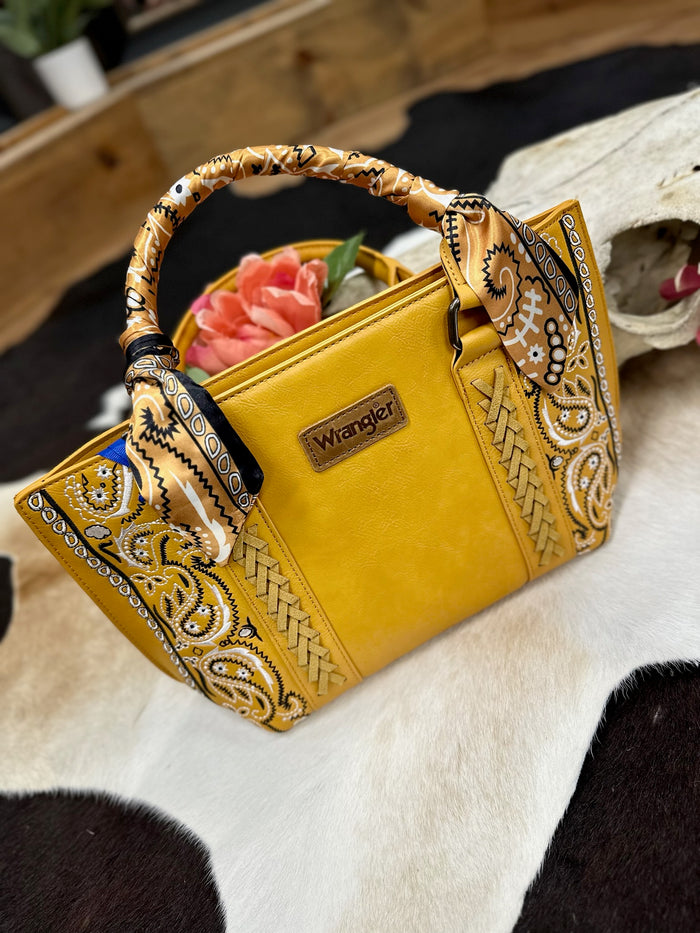Wrangler Bandana Braided Satchel