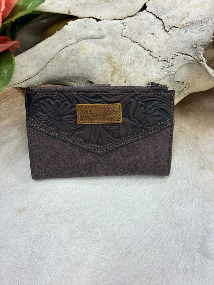 Wrangler Floral Tooled Wallet