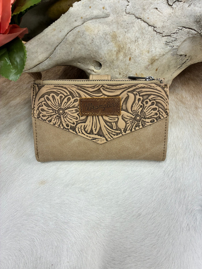 Wrangler Floral Tooled Wallet