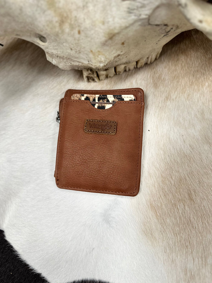 Wrangler Slim Card Holder Wallet with Keychain